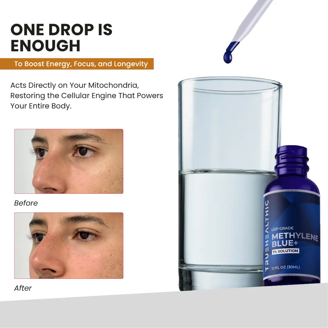 Methylene Blue 1% – The anti-aging secret that empowers every cell in your body.